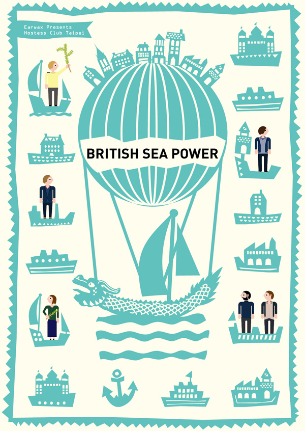 2013 Wavves+múm+British Sea Power Taipei Concert Graphic Design